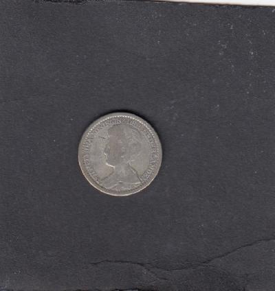 Beschrijving: 25 Cent WILHELMINA